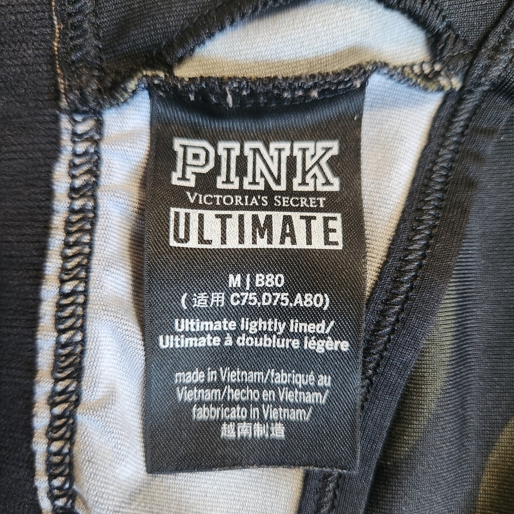 PINK Victoria's Secret Ultimate Camo Sports Bra Medium - Picture 4 of 7